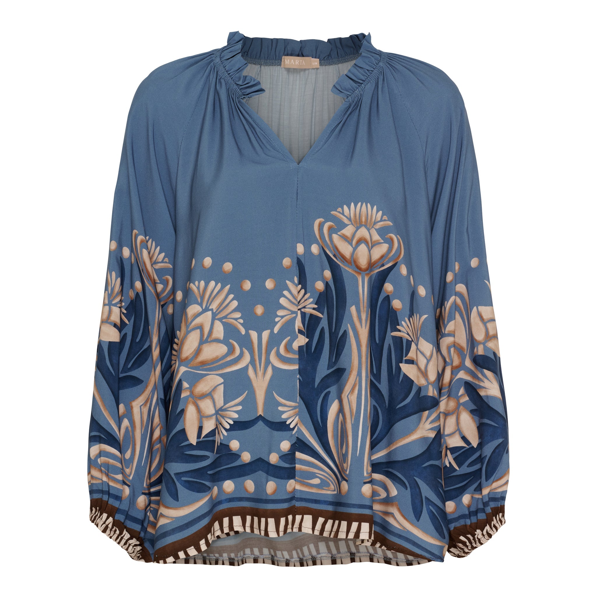 MARTA DU CHATEAU - SKJORTE - OCTAVIA 003B - JEANS