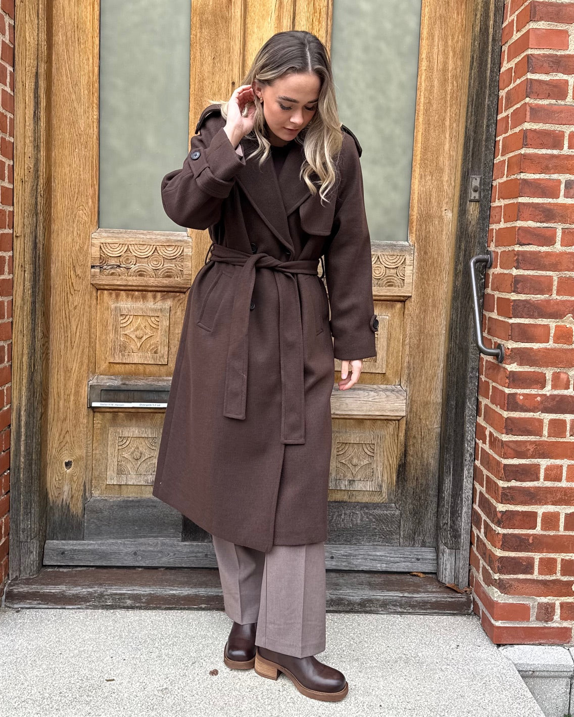 ONLY - FRAKKE - DEAR-TRILLION 15344734 - CHOCOLATE BROWN MELANGE