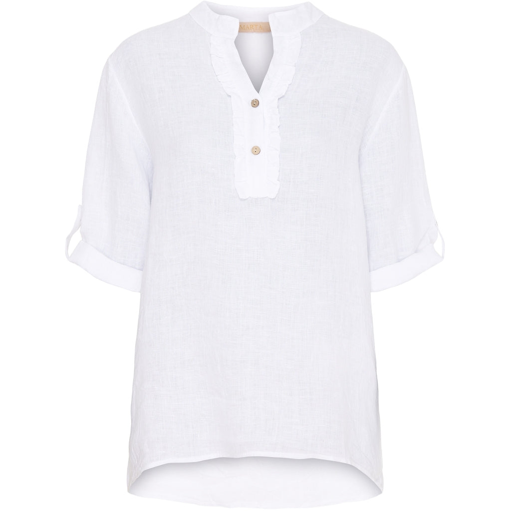 MARTA DU CHATEAU - SKJORTE - BONNIE 85137 - WHITE