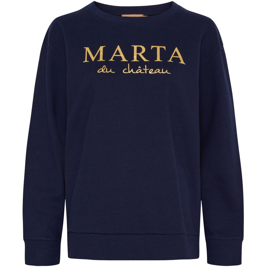 MARTA DU CHATEAU - SWEATSHIRT - ANNEMETTE J-639 - NAVY