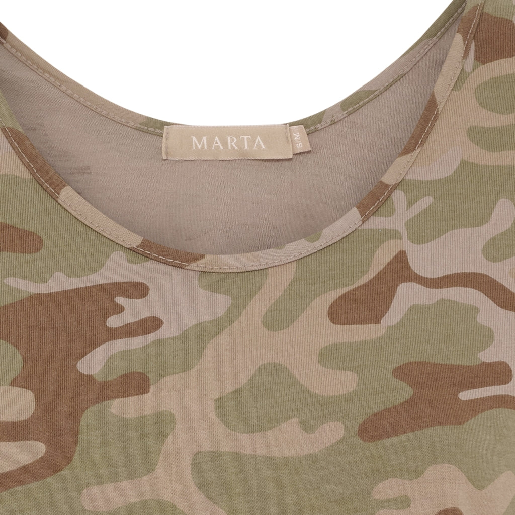 MARTA DU CHATEAU - TOP - ANGELINE 2499 - GREEN CAMO