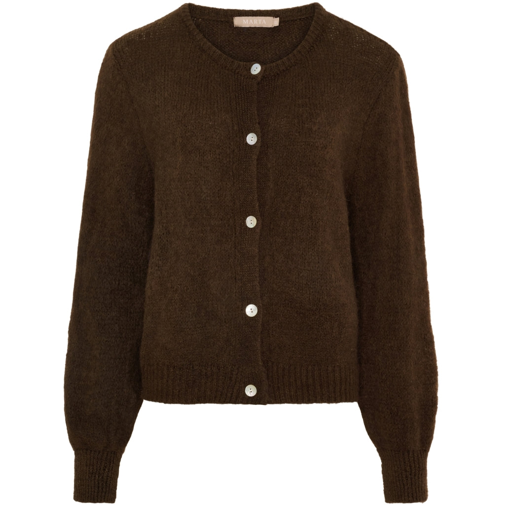 MARTA DU CHATEAU - CARDIGAN - COSIMA 5223 - CHOCOLAT111909