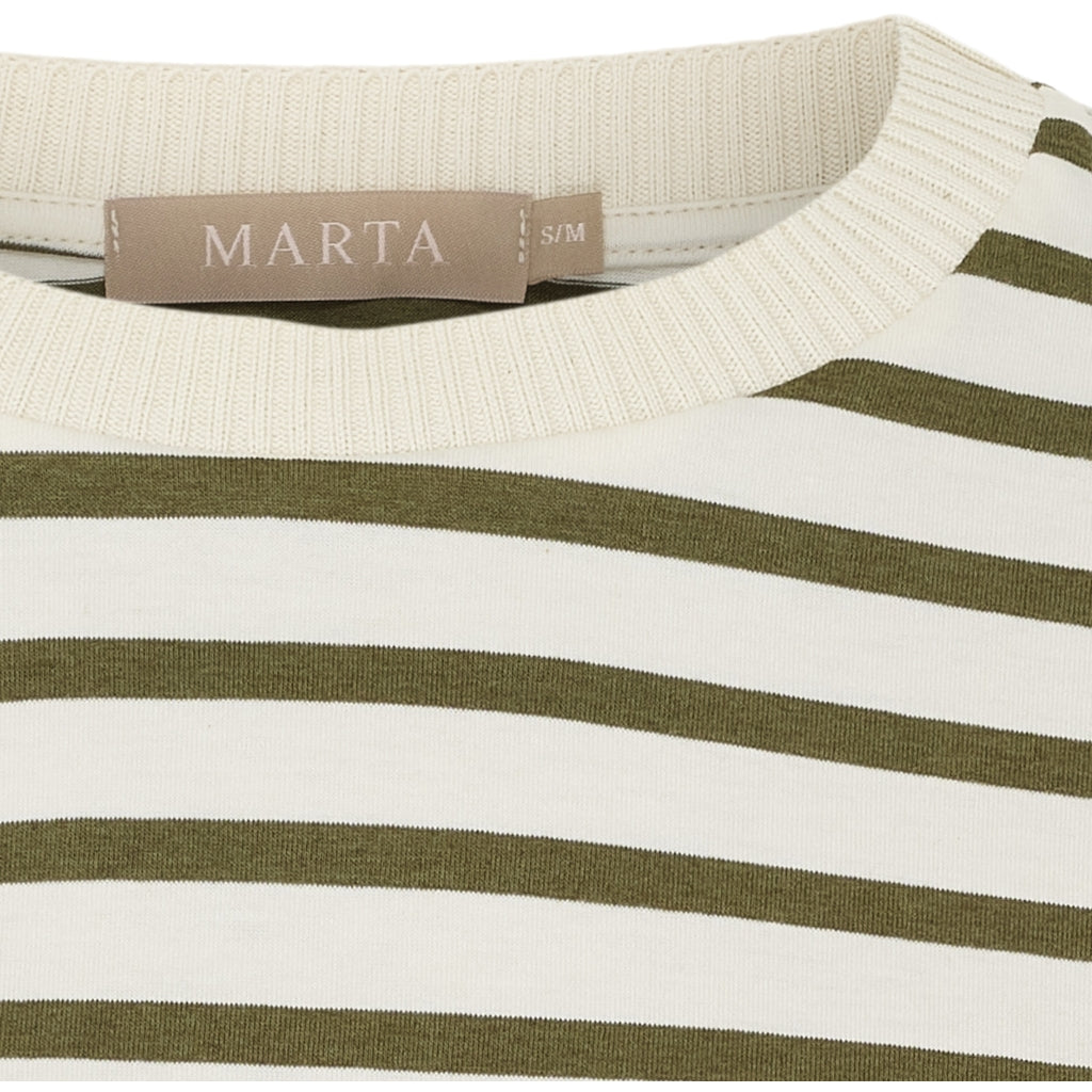 MARTA DU CHATEAU - T-SHIRT - BROOKLYN 58351 - BEIGE/MILITARY