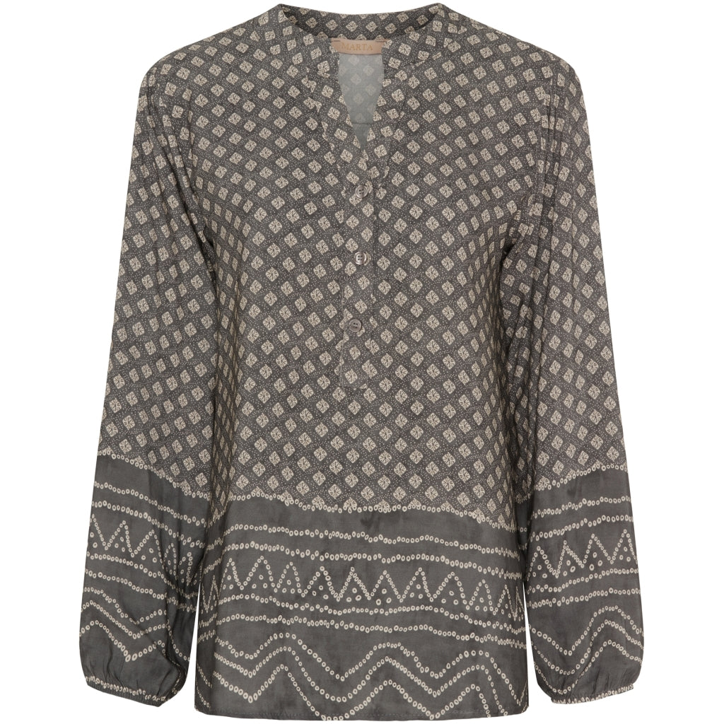 MARTA DU CHATEAU - BLUSE - CHRISTELLE 6453 - GRIGIO