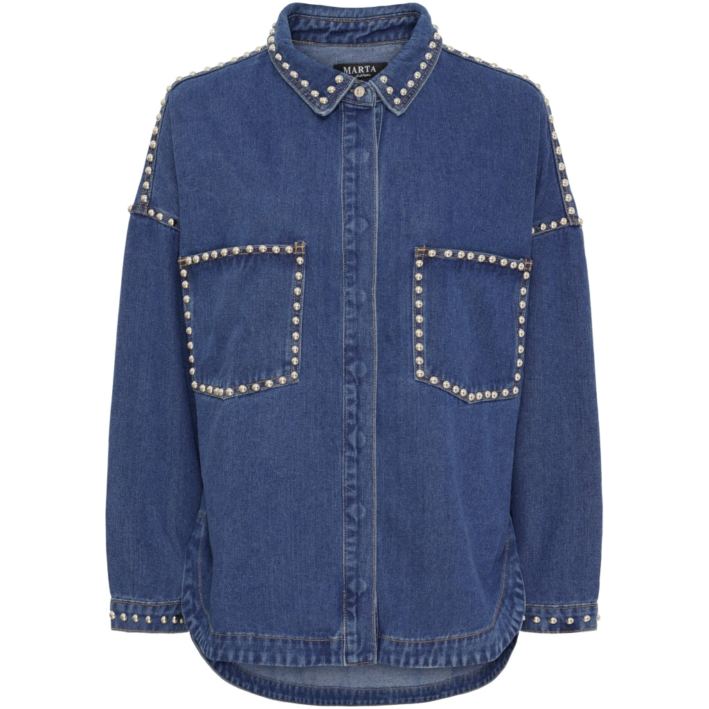 MARTA DU CHATEAU - SKJORTE - EILA MDC212-8304 - DENIM