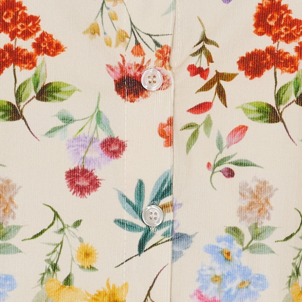 MARTA DU CHATEAU - SKJORTE - MAGNOLIA 258042V - BEIGE PRINT
