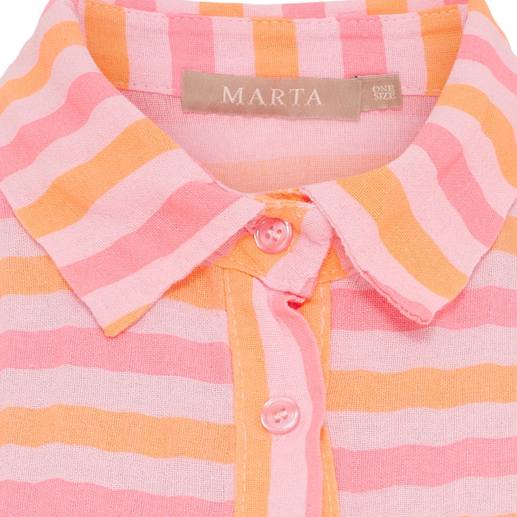 MARTA DU CHATEAU - SKJORTE - VIRGINIA 7345 - FUXIA STRIPE