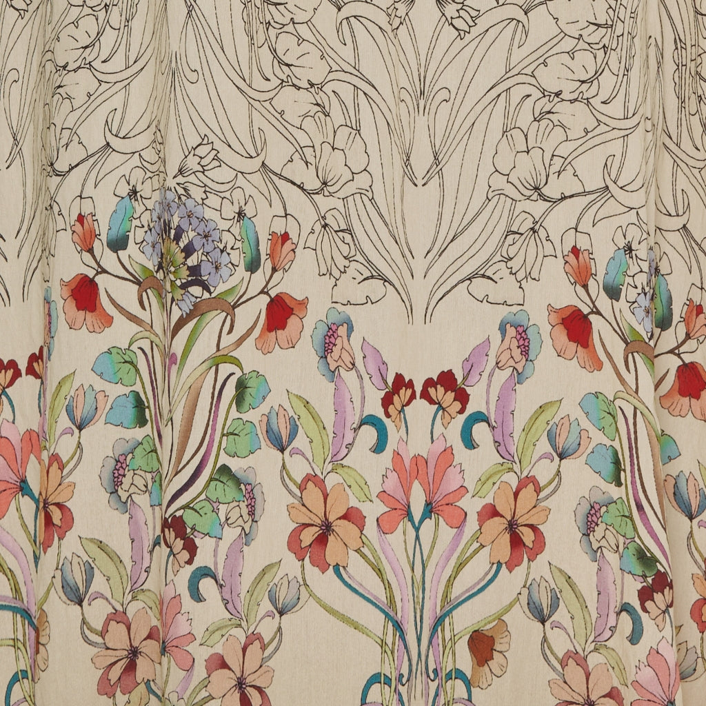 MARTA DU CHATEAU - KJOLE - HELMA 5677 - BEIGE FLOWER