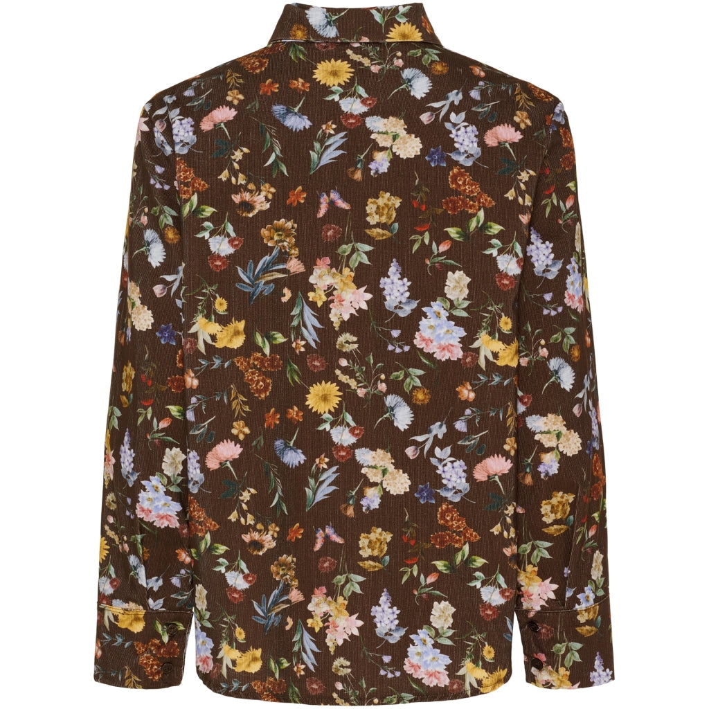 MARTA DU CHATEAU - SKJORTE - MAGNOLIA 258042V - BROWN PRINT