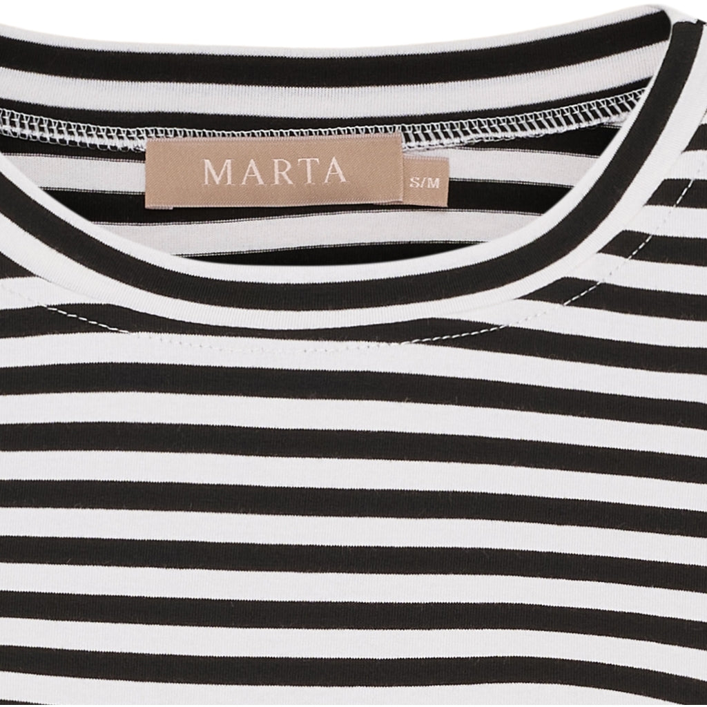 MARTA DU CHATEAU - T-SHIRT - ENRICA 258036 - BLACK STRIPE