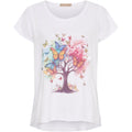 MARTA DU CHATEAU - T-SHIRT - MARIE 1535 - WHITE TREE/BUTTERFLIES
