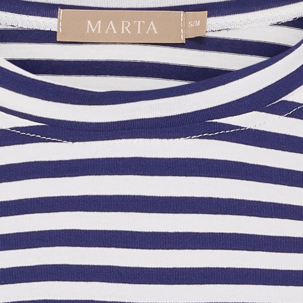 MARTA DU CHATEAU - T-SHIRT - ENRICA 258036 - BLUE SCURO STRIPE