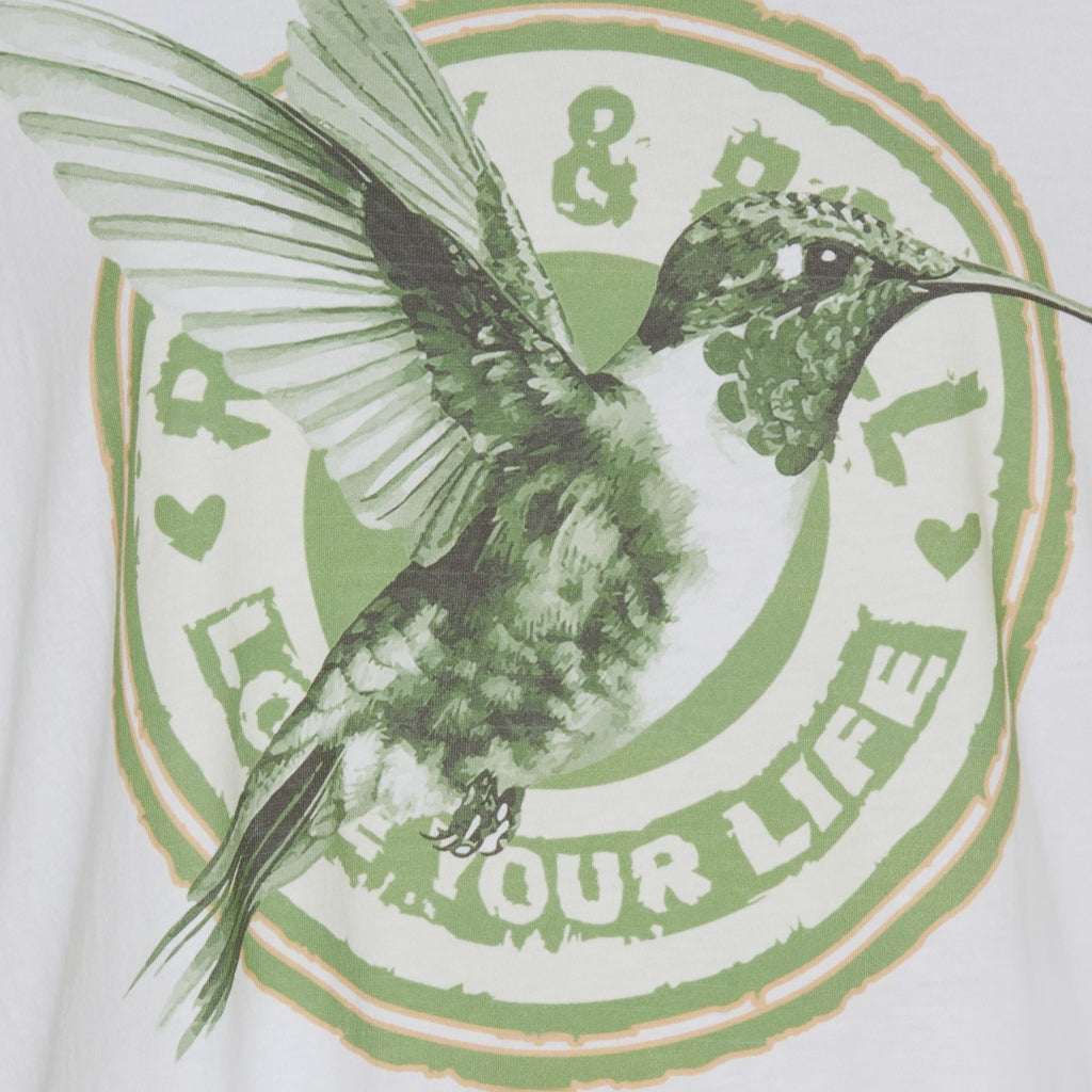 MARTA DU CHATEAU - T-SHIRT - INGE 0532 - HVID/ARMY