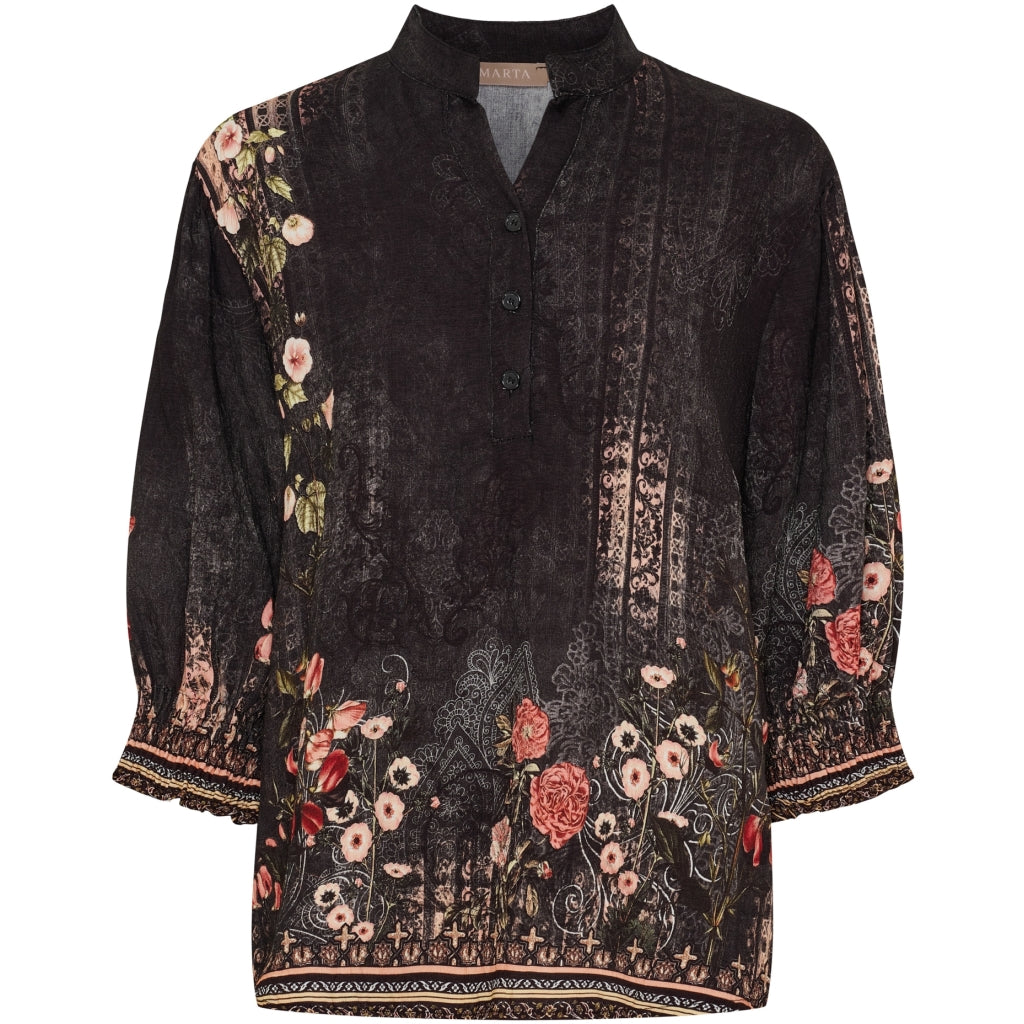 MARTA DU CHATEAU - SKJORTE - MELISANDE 7527 - NERO5295