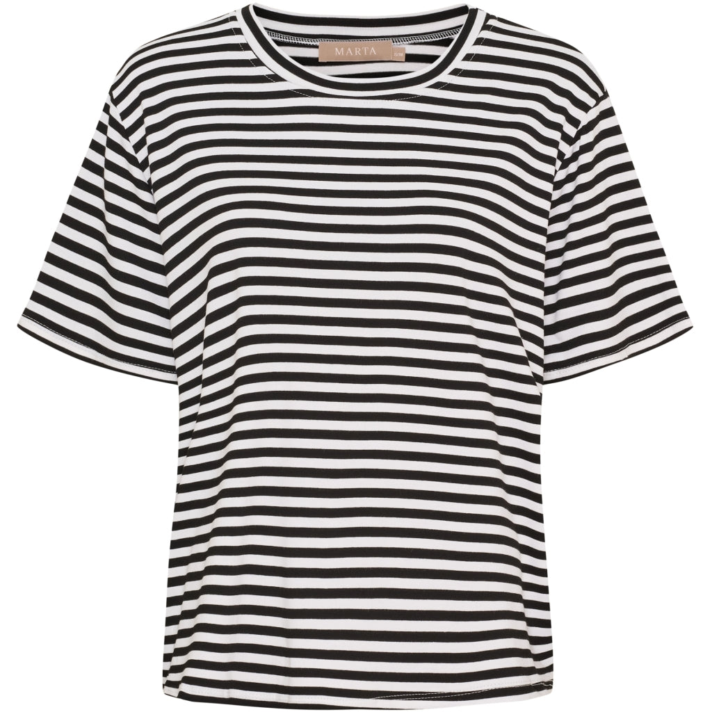MARTA DU CHATEAU - T-SHIRT - ENRICA 258036 - BLACK STRIPE