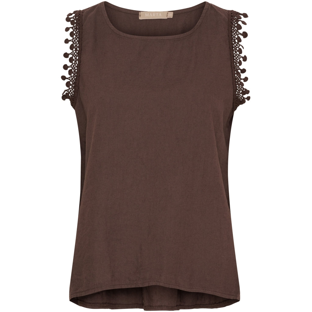 MARTA DU CHATEAU - TOP - HOLLY 258355 - COLD BROWN