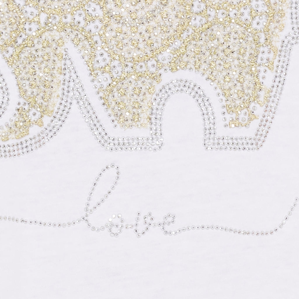 MARTA DU CHATEAU - T-SHIRT - MARIE 1535 - WHITE LOVE ELEPHANT