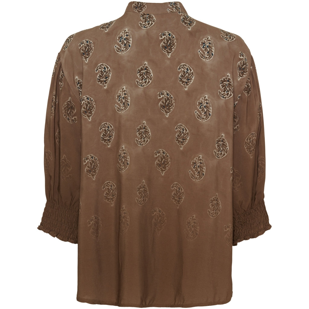 MARTA DU CHATEAU - BLUSE - UNNUR 6317 - FANGO FADED