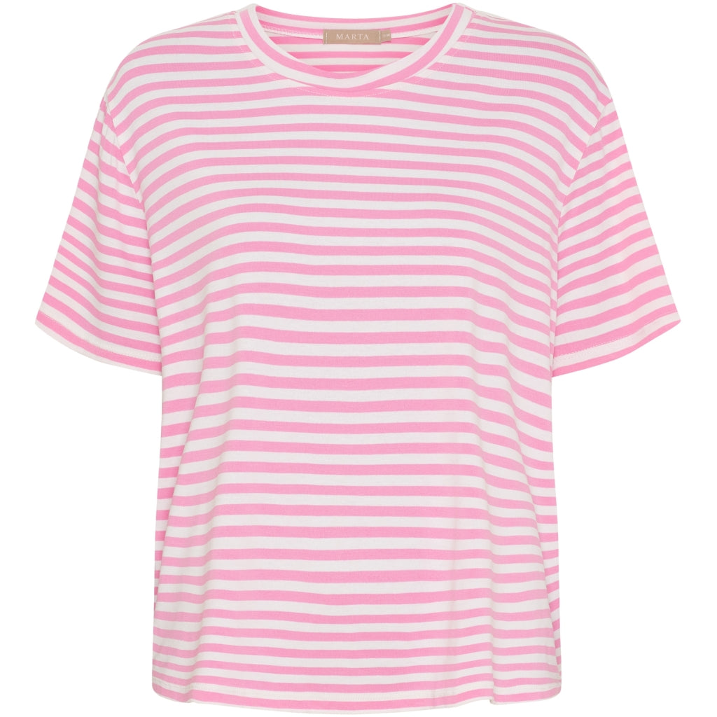 MARTA DU CHATEAU - T-SHIRT - ENRICA 258036 - BUBBLEGUM STRIPE