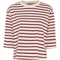 MARTA DU CHATEAU - T-SHIRT - BROOKLYN 58351 - BEIGE/BORDEAUX