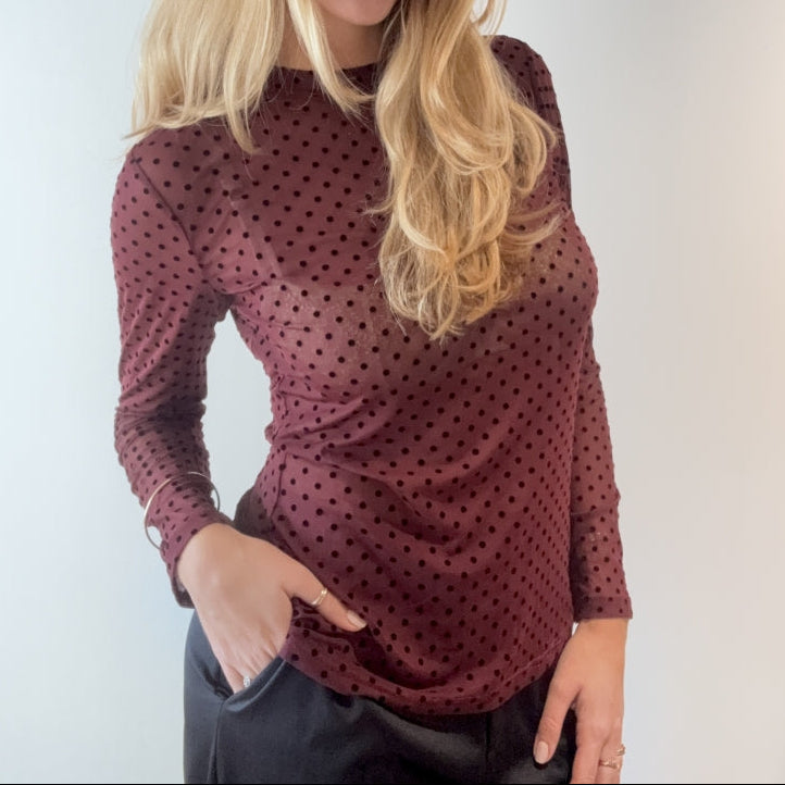 CONTINUE - MESHBLUSE - ANNIE 15067 - BORDEAUX DOT