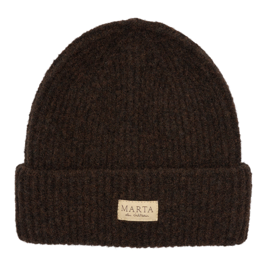 MARTA DU CHATEAU - RIB BEANIE - 151512 - BRUN