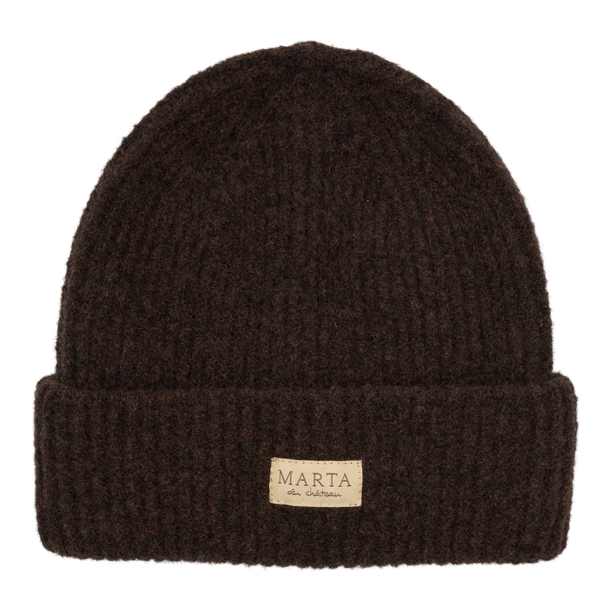 MARTA DU CHATEAU - RIB BEANIE - 151512 - BRUN