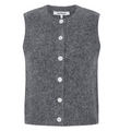 SOFT REBELS - STRIK VEST - CAMILLA 525-207 - DARK GREY MELANGE