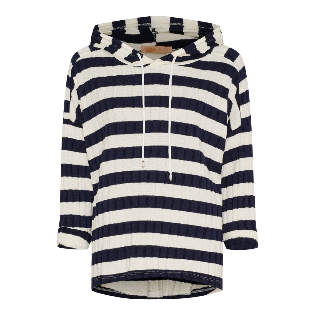 MARTA DU CHATEAU - BLUSE - YSALINE 21146 - NAVY