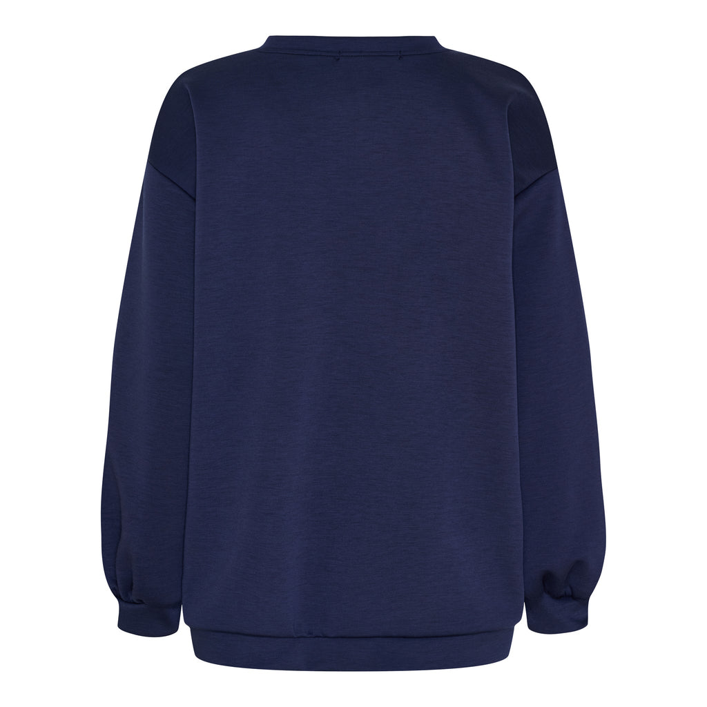 MARTA DU CHATEAU - SWEATSHIRT - HIBISCUS 22659 - NAVY/SKY