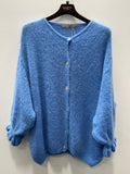 MARTA DU CHATEAU - CARDIGAN - JULIANA 2413 - STRONG CELESTE2027