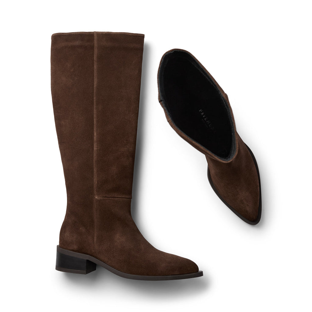 PAVEMENT - STØVLER - FINKA - 24420 - BROWN SUEDE 347