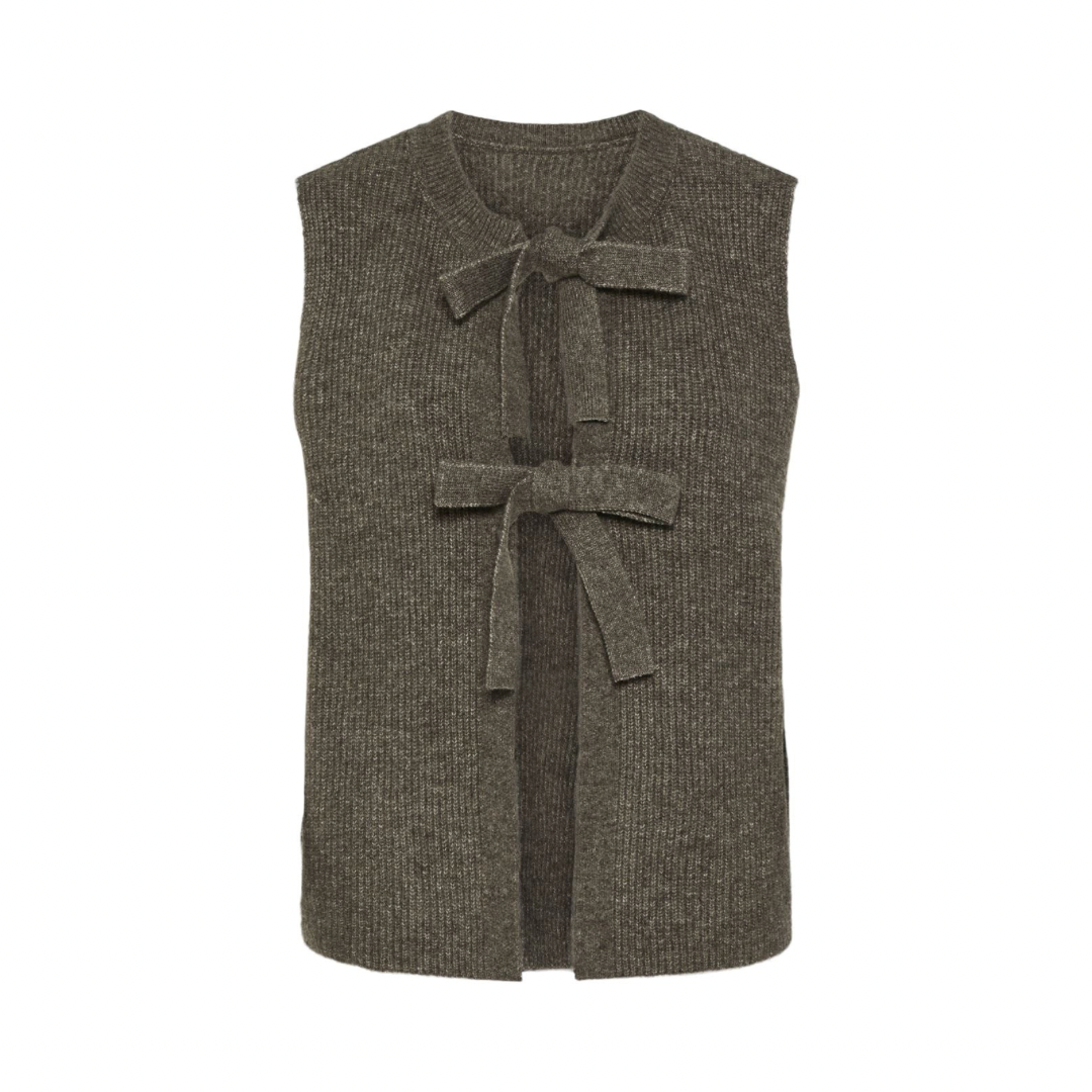 PIECES - VEST - SILLY 17156680 - MOREL