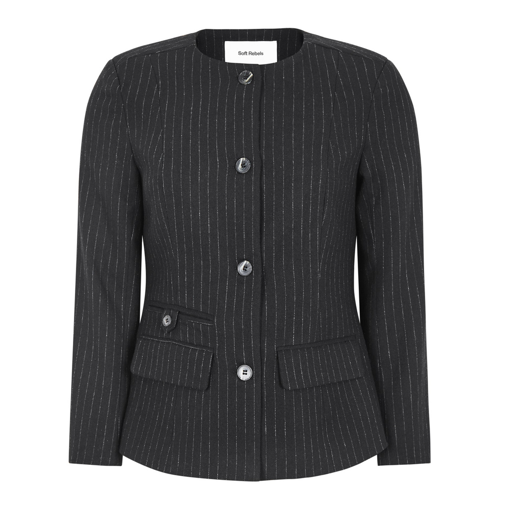 SOFT REBELS - BLAZER - YVONNE SR525-730 - BLACK