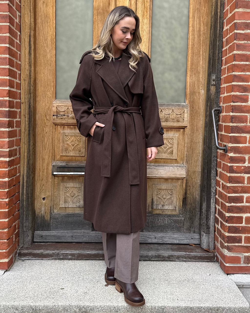 ONLY - FRAKKE - DEAR-TRILLION 15344734 - CHOCOLATE BROWN MELANGE