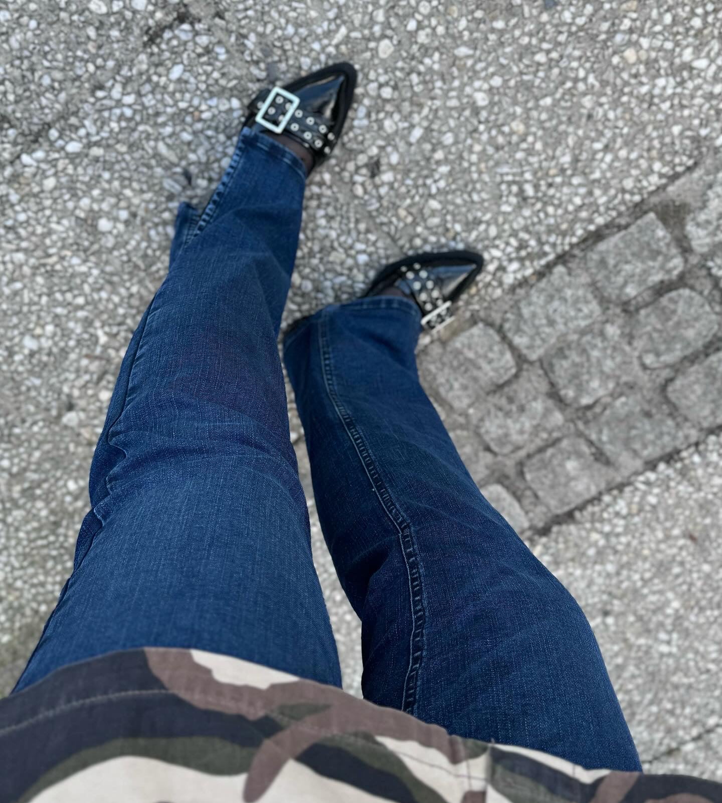 PULZ - JEANS - LIVA STRAIGHT 50206964 - MEDIUM BLUE DENIM