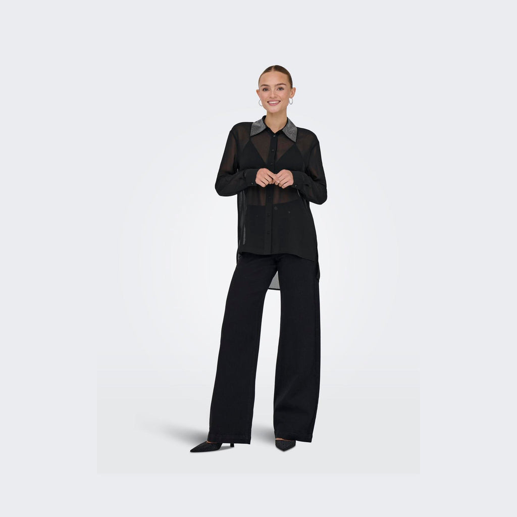 ONLY - SKJORTE - TASH 15367499 - BLACK