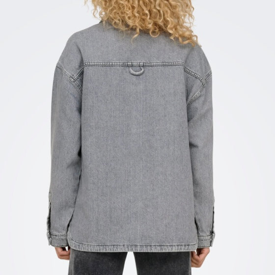 ONLY - SKJORTE - EMMIE 15336153 - MEDIUM GREY DENIM