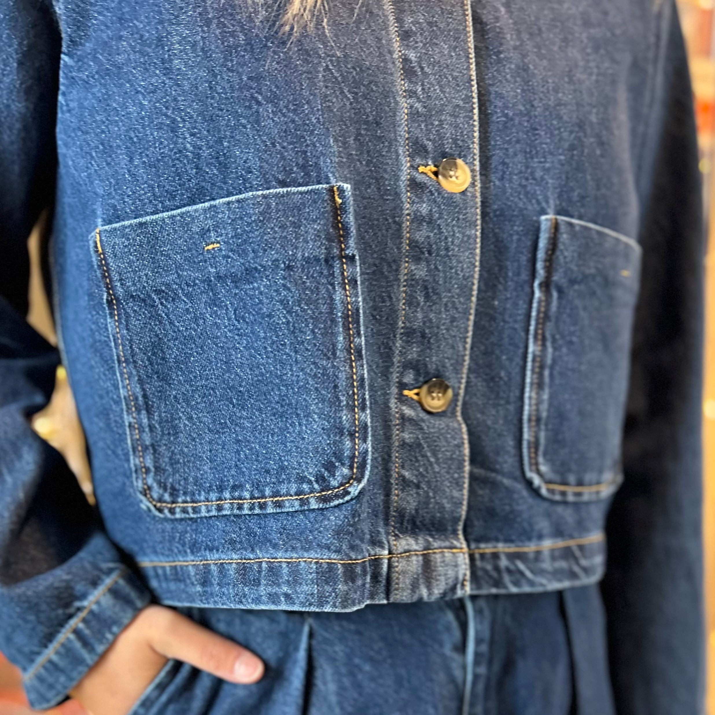 ONLY - DENIMJAKKE - LERIN 15338904 - DARK BLUE DENIM