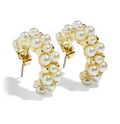 PIECES - HOOPS - KIKKA 17150851 - GULD