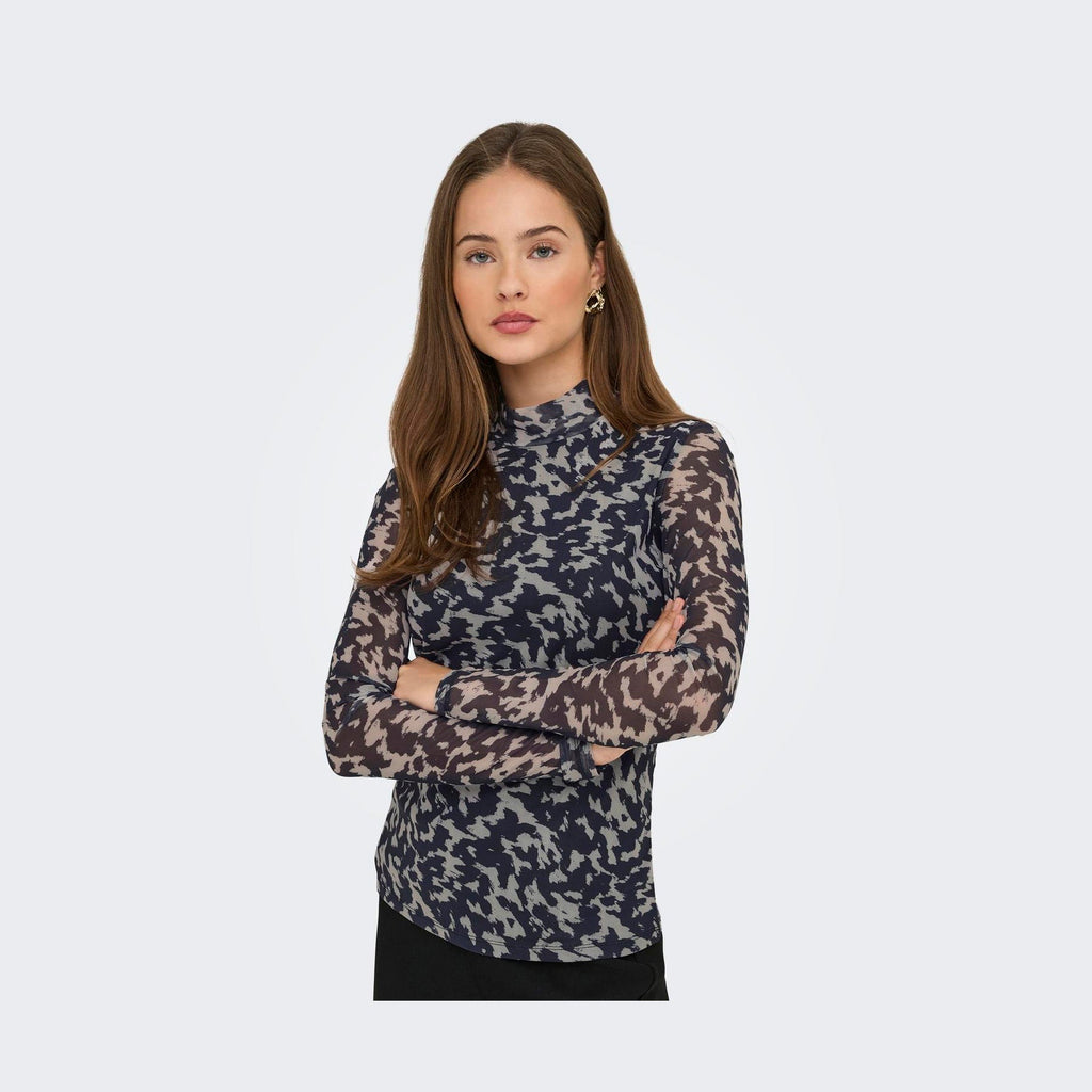 ONLY - MESHBLUSE - ERICA 15141298 - BLUE GRAPHITE