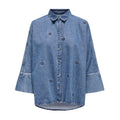 ONLY - SKJORTE - GRACE 15347081 - MEDIUM BLUE DENIM