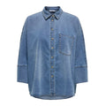 ONLY - SKJORTE - GRACE 15338585 - MEDIUM BLUE DENIM