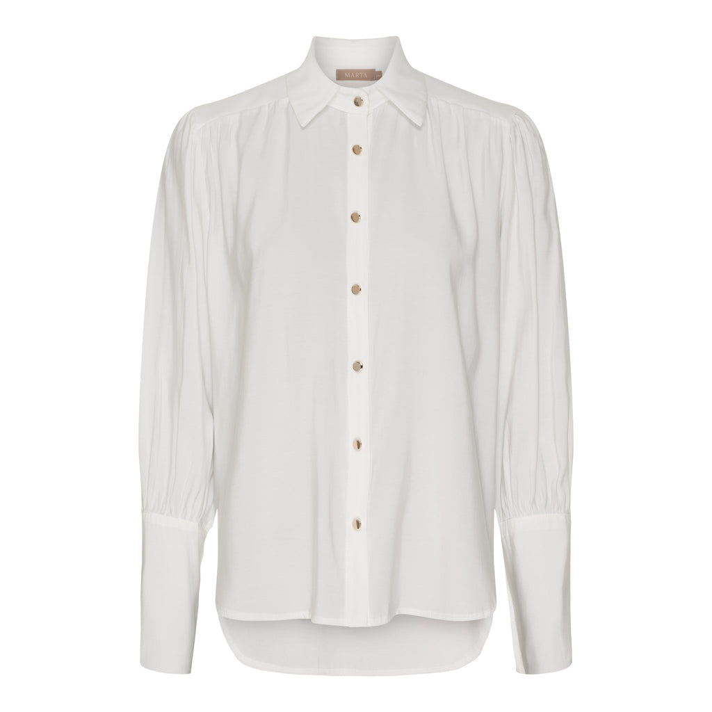 MARTA DU CHATEAU - SKJORTE - RHEA 58725 - OFFWHITE
