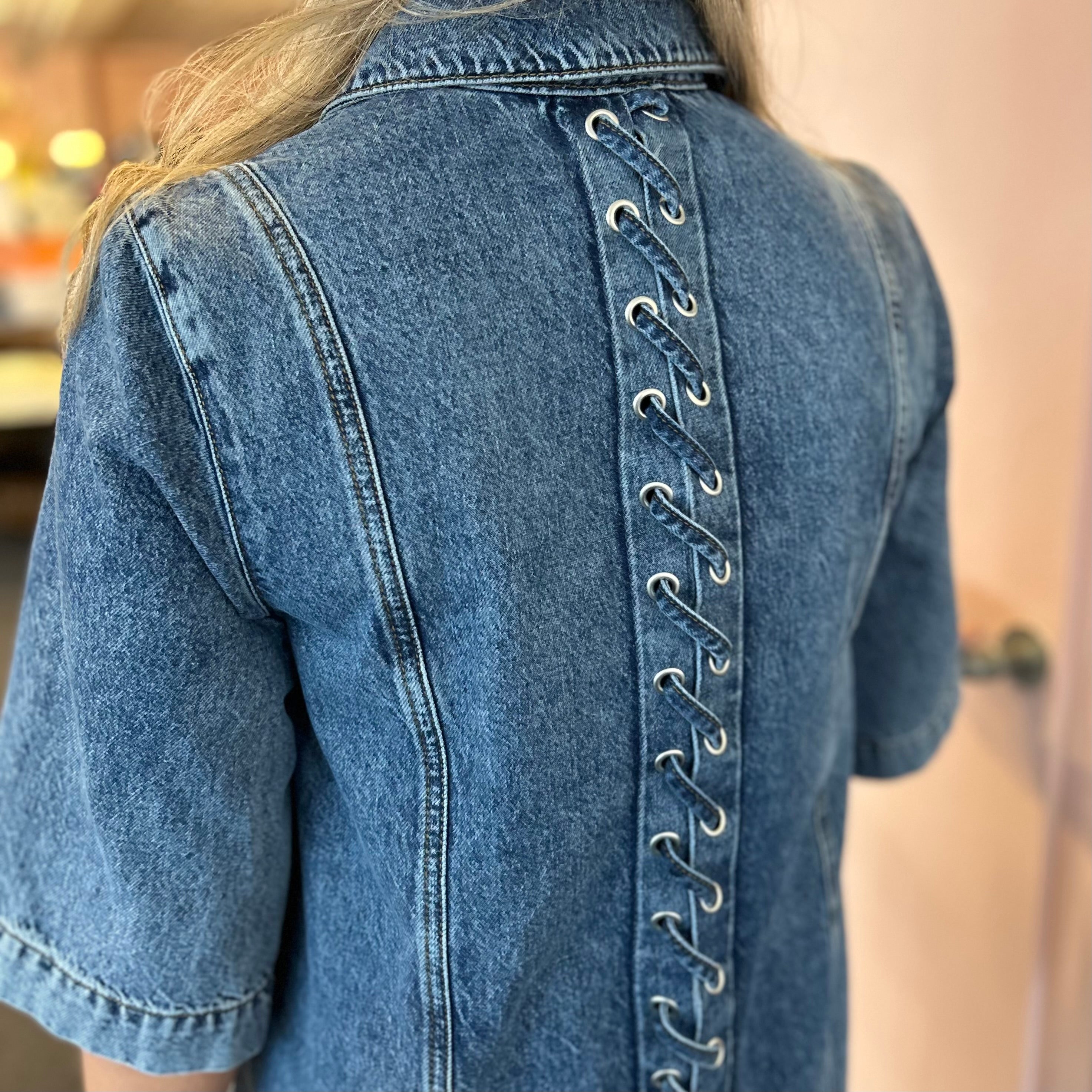 GLOBAL FUNK - DENIMKJOLE - BALAMI 61680152 - MID VINTAGE BLUE