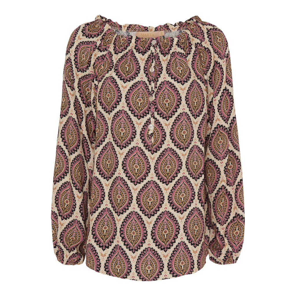 MARTA DU CHATEAU - SKJORTE - NADIA 6100 - SORT 605TPK