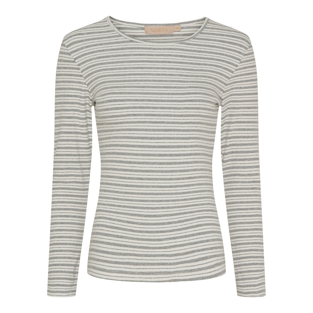 MARTA DU CHATEAU - BLUSE - CHRISTEL 6452 - MELANGE10/CREAM
