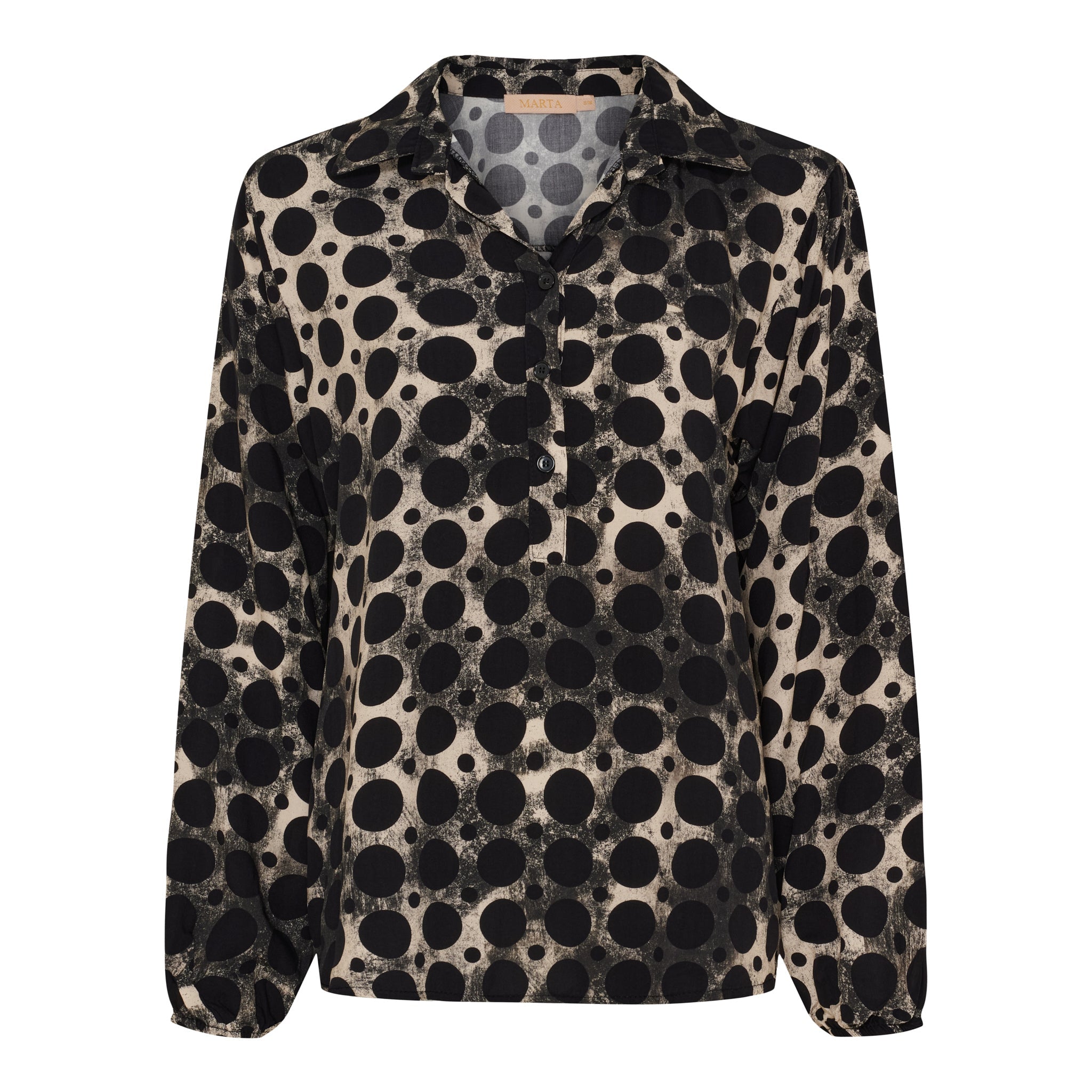 MARTA DU CHATEAU - SKJORTE - LILOU 6528 - BLACK