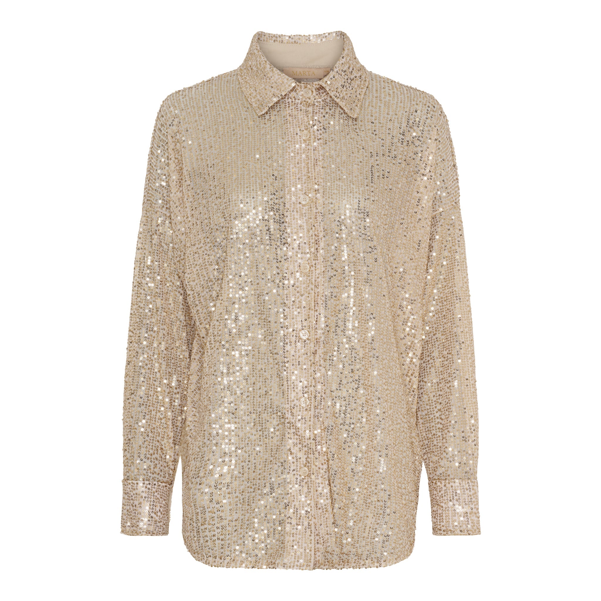 MARTA DU CHATEAU - SKJORTE - BERTILLE 6624 -  CHAMPAGNE