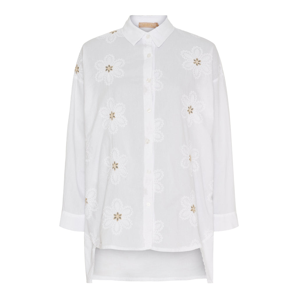 MARTA DU CHATAEU - SKJORTE - MARTHE 6885 - WHITE